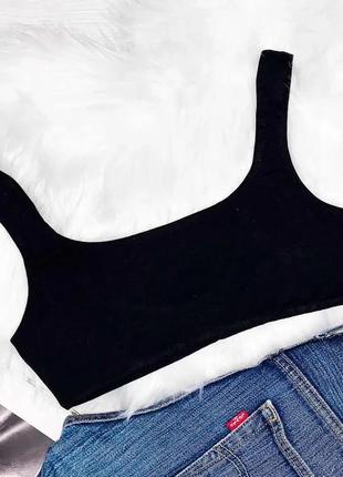 Жіночий топ молодіжний чорний xs/s