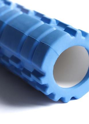Масажний ролик standard блакитний (валик, роллер) мфр, 30 см