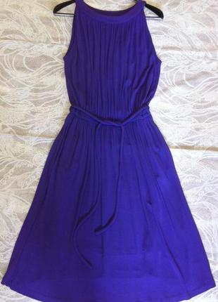 Bgn- французский шик! красивое струящееся платье с карманами (100% вискоза)  40-42-441 фото