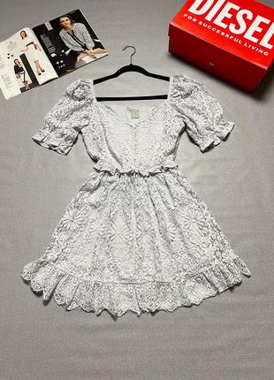 Обалденное кружевное платье h&m