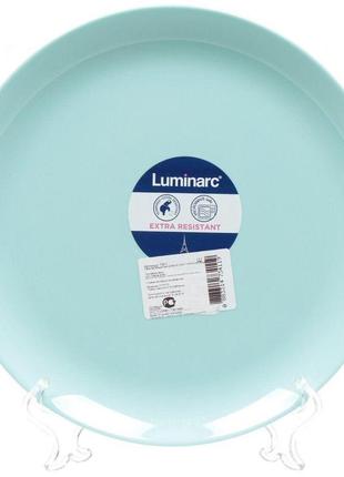 Тарілка підставна 25см diwali light turquoise тм luminarc бірюза р2611 (р2611)