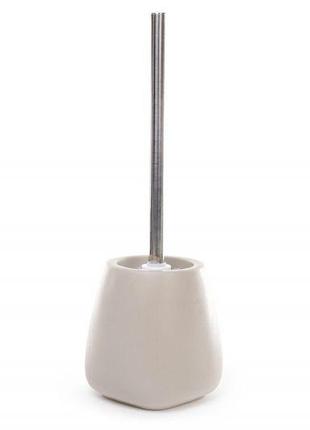 Ершик для туалета с подставкой, цвет - бежевый 851-231