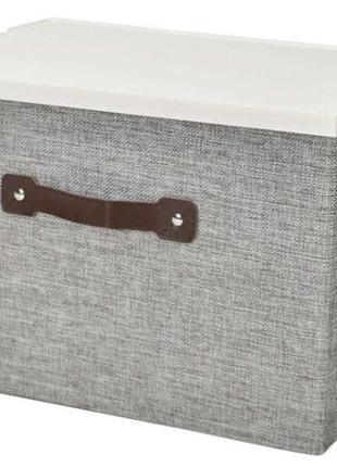 Складной короб с крышкой handy home серый (eh-02l)