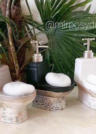 Дозатор для жидкого мыла, моющего средства черный 853-105