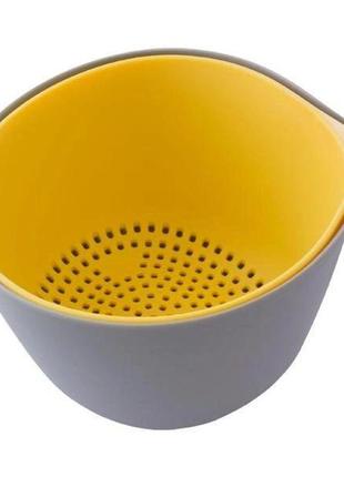 Дуршлаг с чашей пластик mr-1685