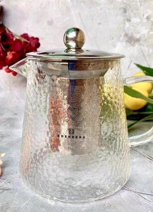 Заварювальний чайник скляний 450 мл edenberg eb-19061 (eb 19061)