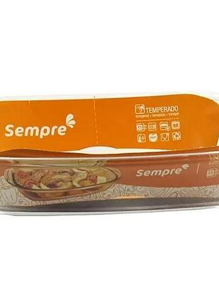 Форма для выпечки sempre 3 л жаропрочная прямоугольная