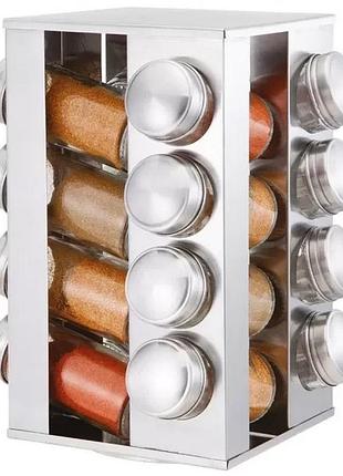 Набор для специй edenberg eb-4025 16 банок + подставка