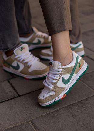 Кроссовки jarritos x nike sb dunk low «phantom orange malachite». размеры 36-45