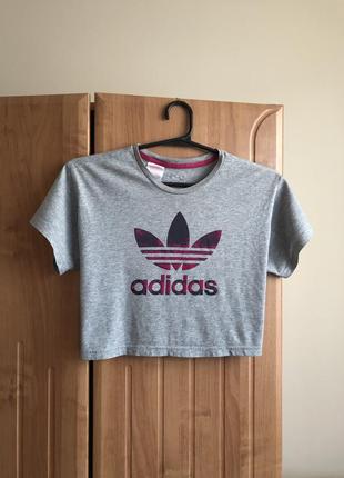 Топ crop top футболка adidas originals