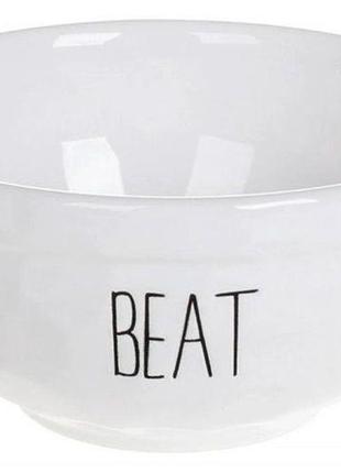 Піала керамічна bon bianco 979-322, 300мл, колір-білий (979-322)