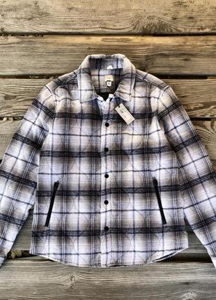 Куртка рубашка чоловіча стьобана в клітку нова river island