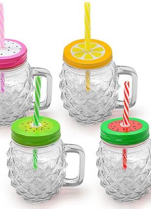 Банка смузі ананас 500мл  салатова td00181 (td00181)