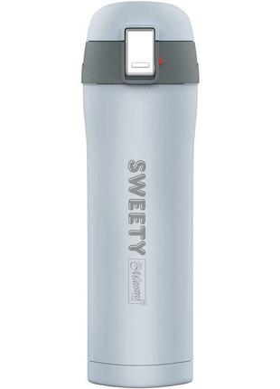 Термокружка maestro 400мл sweety голуба mr1643-40d (mr1643-40d)