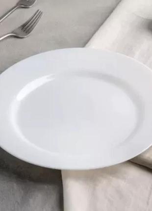 Тарілка 25см luminarc diwali light turquoise білі l4119 (l4119)