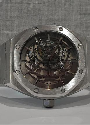 Чоловічий годинник часы cadisen automatic 42mm sapphire skeleton c8183m nh70a