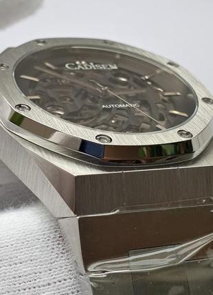 Чоловічий годинник часы cadisen automatic 42mm sapphire skeleton c8183m nh70a
