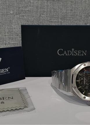 Чоловічий годинник часы cadisen automatic 42mm sapphire skeleton c8183m nh70a