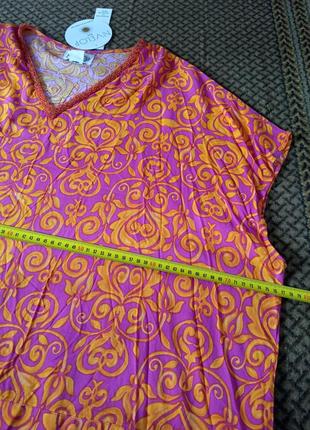 Жіночий одяг/нова блузка туніка батал оверсайз 🩷 пог 77 см8 фото