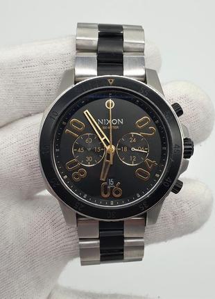 Чоловічий годинник часы nixon ranger chrono 100 m chronograph 44mm6 фото