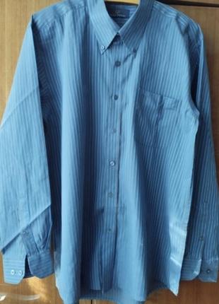 Изысканная оригинальная мужская рубашка в полоску с длинными рукавами от fred perry,6 фото
