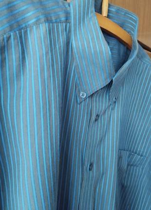 Изысканная оригинальная мужская рубашка в полоску с длинными рукавами от fred perry,10 фото