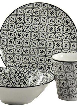 Набор фарф. 3 пр. столовый cl11 вуаль dark claw-11