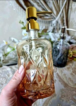 Дозатор для жидкого мила 460мл золото s&t 888-17