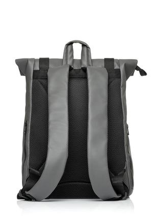 Рюкзак вмісткий ролл roll з анатомічною спинкою для ноутбука колір графітовий.7 фото