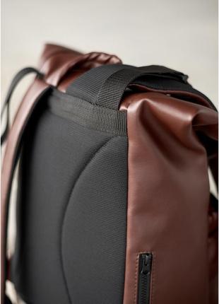Рюкзак вмісткий ролл roll з анатомічною спинкою для ноутбука колір коричневий .7 фото