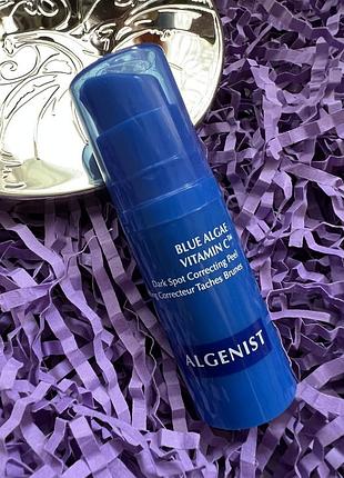 Уникальный гель-пилинг от гиперпигментации algenist blue algae vitamin c™ dark spot correcting peel, 10 ml