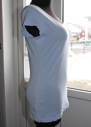 Нежно голубая футболочка органичный котон h&m