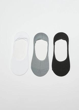 36-38 р новые женские фирменные короткие спортивные носки следовки следочки 3 пары lc waikiki вайки
