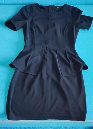Платье школьное черное h&m