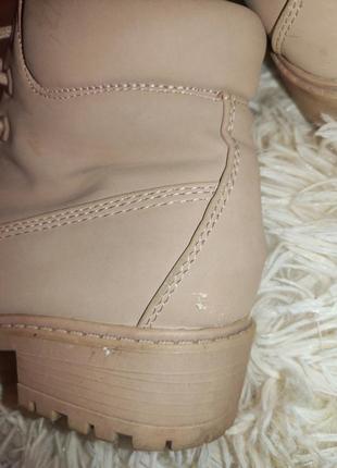 Нюдовое женские ботинки ,сапожки ,осень,36, 23 см6 фото