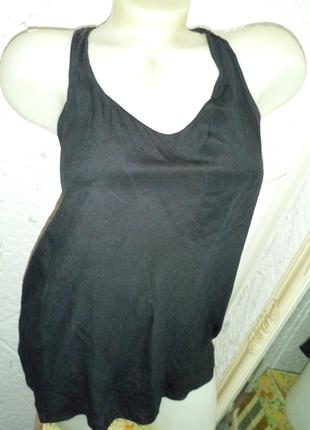 Черная блуза шелк2 фото
