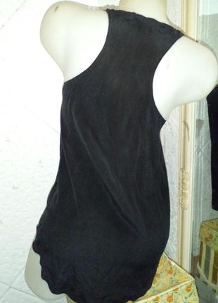 Черная блуза шелк4 фото