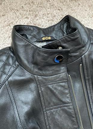 Новая черная кожаная куртка3 фото