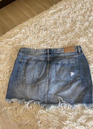 Юбка женская джинсовая классная стильная короткая красивая5 фото