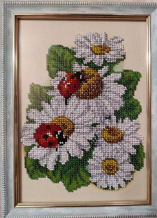 Картина вышита чешским бисером