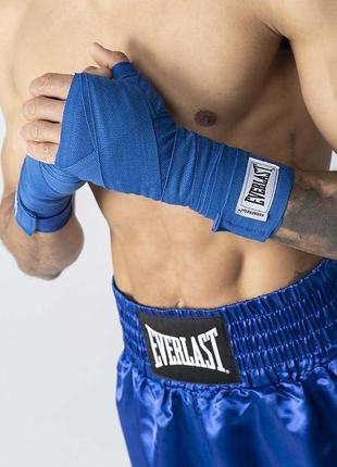 Бинты для бокса everlast pro style hand wraps 180 x2 синий 180 (457,2см) (723771-71-5)2 фото