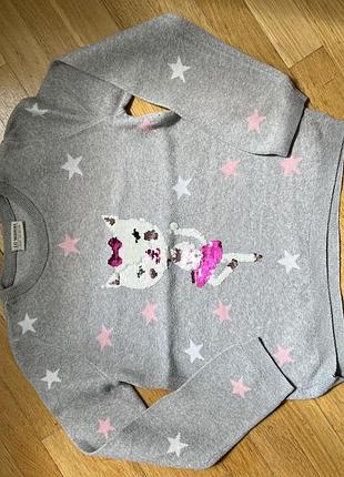 Свитер с пайетками