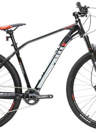 Велосипед найнер crosser shadow 29" (рама 19, 2*12) hidraulic l-twoo+shimano чорний