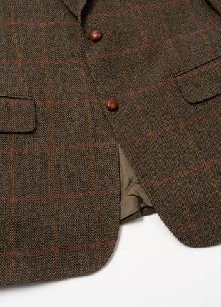 Burberry london vintage tweed wool blazer jacket мужской пиджак4 фото