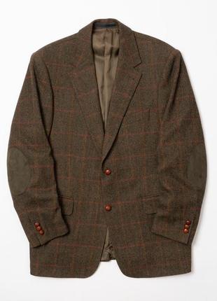 Burberry london vintage tweed wool blazer jacket чоловічий піджак