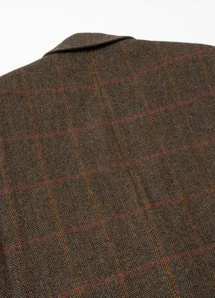 Burberry london vintage tweed wool blazer jacket мужской пиджак6 фото