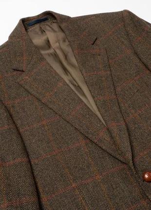 Burberry london vintage tweed wool blazer jacket мужской пиджак3 фото