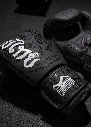 Боксерські рукавиці phantom muay thai black 10 унцій8 фото