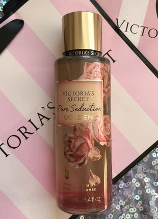 Мист спрей victoria’s secret pure seduction golden виктория сикрет парфюм спрей