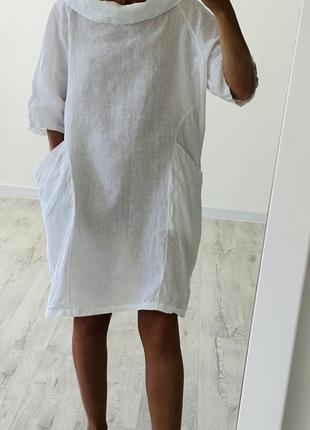 Плаття сукня сарафан італія льон лляний6 фото